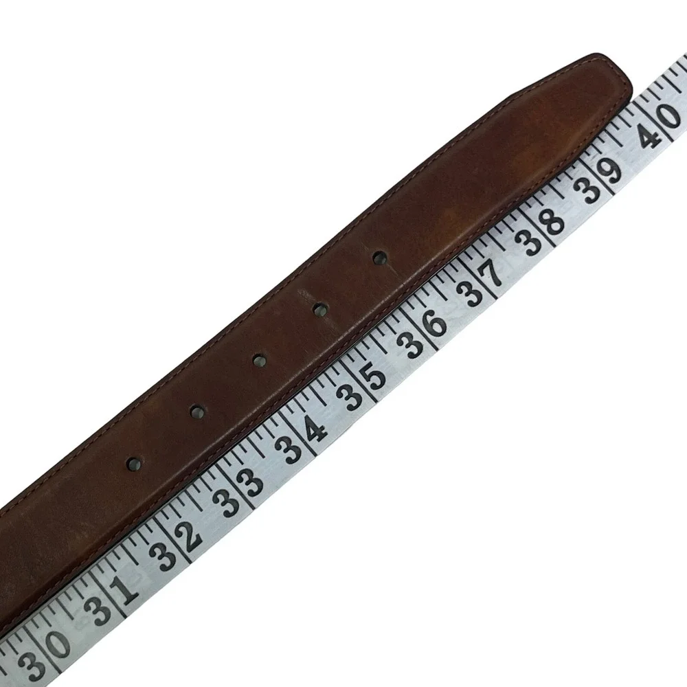 Unbranded Mens Genuine Leather Belt‎ Size 38 Brown